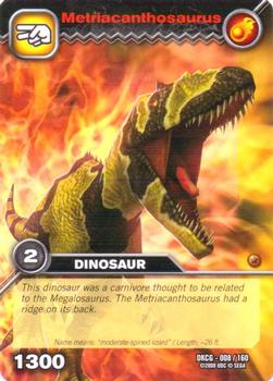 2009 Upper Deck Dinosaur King Card Game #8 Metriacanthosaurus Front