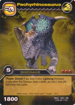 2009 Upper Deck Dinosaur King Card Game #28 Pachyrhinosaurus Front