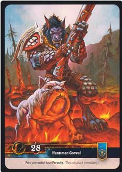 2011 Cryptozoic World of Warcraft War of the Elements #6 Huntsman Gorwal Back