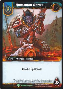 2011 Cryptozoic World of Warcraft War of the Elements #6 Huntsman Gorwal Front