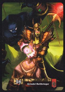 2010 Cryptozoic World of Warcraft Hunt for Illidan #10 Grindel Hellbringer Back