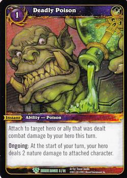 2011 Cryptozoic World of Warcraft Horde Rogue #5 Deadly Poison Front