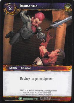 2011 Cryptozoic World of Warcraft Horde Rogue #6 Dismantle Front