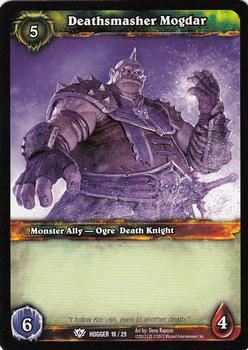 2012 Cryptozoic World of Warcraft Hogger #10 Deathsmasher Mogdar Front