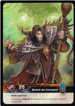 2013 Cryptozoic World of Warcraft Timewalkers #7 Medivh the Corrupted Back