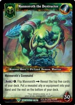 2013 Cryptozoic World of Warcraft Timewalkers #25 Mannoroth the Destructor Front