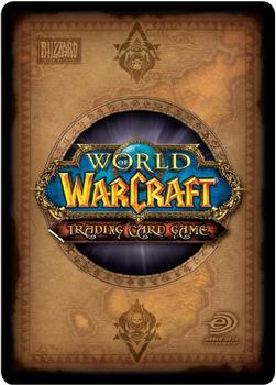 2011 Cryptozoic World of Warcraft Alliance Warrior #27 The Grimtotem Weapon Back