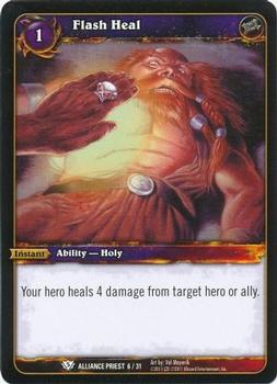 2011 Cryptozoic World of Warcraft Alliance Priest #6 Flash Heal Front