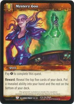 2011 Cryptozoic World of Warcraft Alliance Priest #31 Mystery Goo Front