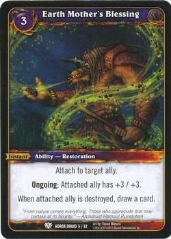2011 Cryptozoic World of Warcraft Horde Druid #4 Earth and Moon Front