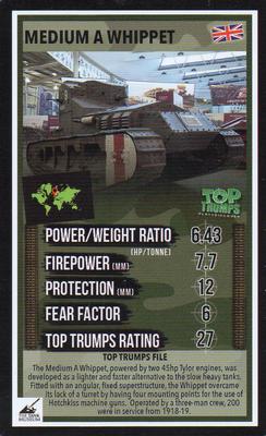 2016 Top Trumps The Tank Museum #NNO Medium A Whippet Front