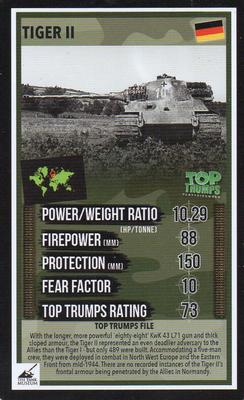 2016 Top Trumps The Tank Museum #NNO Tiger 2 Front