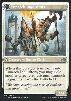 2016 Magic the Gathering Shadows over Innistrad #6 Avacynian Missionaries / Lunarch Inquisitors Back