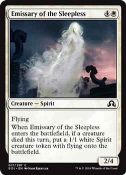 2016 Magic the Gathering Shadows over Innistrad #17 Emissary of the Sleepless Front