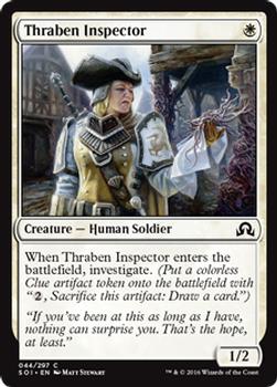 2016 Magic the Gathering Shadows over Innistrad #44 Thraben Inspector Front