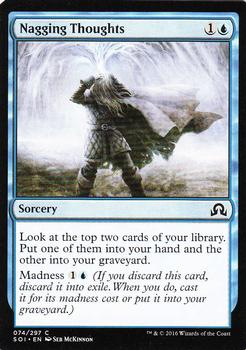 2016 Magic the Gathering Shadows over Innistrad #74 Nagging Thoughts Front