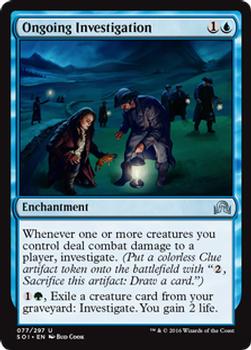 2016 Magic the Gathering Shadows over Innistrad #77 Ongoing Investigation Front