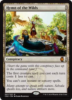 2016 Magic the Gathering Conspiracy: Take the Crown #7 Hymn of the Wilds Front