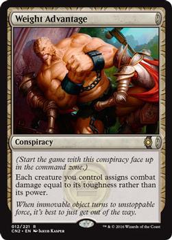 2016 Magic the Gathering Conspiracy: Take the Crown #12 Weight Advantage Front