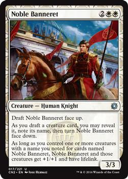 2016 Magic the Gathering Conspiracy: Take the Crown #17 Noble Banneret Front