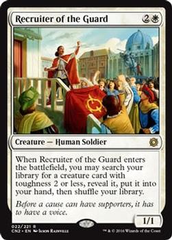 2016 Magic the Gathering Conspiracy: Take the Crown #22 Recruiter of the Guard Front