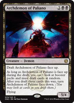 2016 Magic the Gathering Conspiracy: Take the Crown #39 Archdemon of Paliano Front
