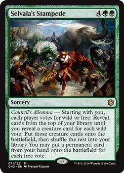 2016 Magic the Gathering Conspiracy: Take the Crown #71 Selvala's Stampede Front