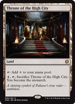 2016 Magic the Gathering Conspiracy: Take the Crown #80 Throne of the High City Front