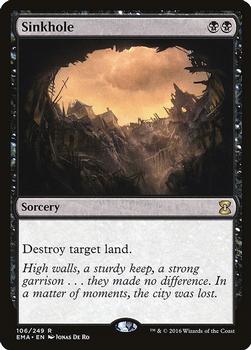 2016 Magic the Gathering Eternal Masters #106 Sinkhole Front
