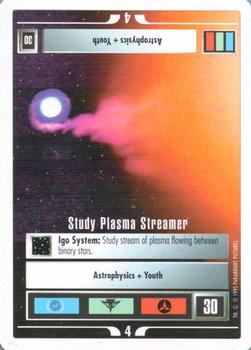 1995 Decipher Star Trek Warp Pack #NNO Study Plasma Streamer Front