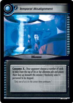 2004 Decipher Star Trek 2nd Edition Fractured Time Expansion #1 Temporal Misalignment Front