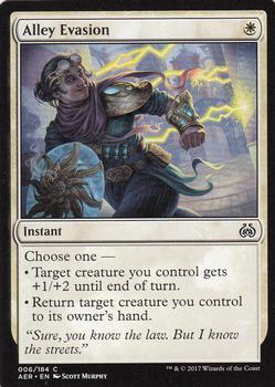 2017 Magic the Gathering Aether Revolt #6 Alley Evasion Front