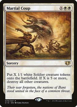 2014 Magic the Gathering Commander 2014 #78 Martial Coup Front
