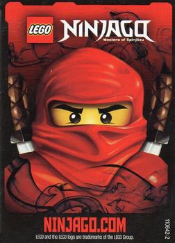 2012 Lego Ninjago Masters of Spinjitsu Deck 2 #5 Samurai X Back