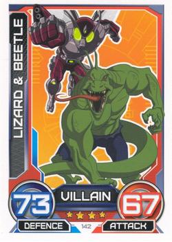 2014 Topps Marvel Hero Attax Series 3 #142 Lizard & Beetle Front