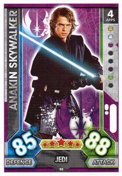 2017 Topps Star Wars Force Attax Universe #50 Anakin Skywalker Front