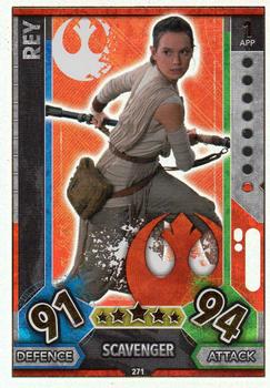 2017 Topps Star Wars Force Attax Universe #271 Rey Front