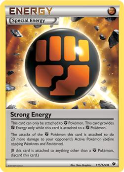 2016 Pokemon XY Fates Collide #115/124 Strong Energy Front