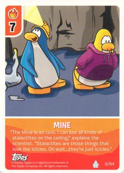 2008 Topps Club Penguin Card-Jitsu #8 Mine Front