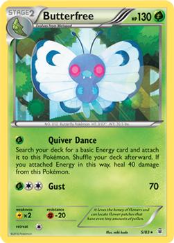 2016 Pokemon Generations #5/83 Butterfree Front