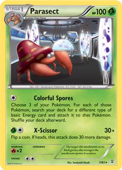 2016 Pokemon Generations #7/83 Parasect Front