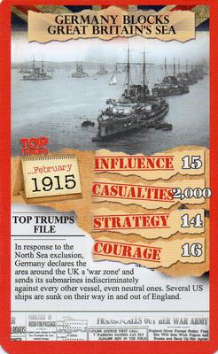 2015 Top Trumps WW1 Top 30 Moments #NNO Germany blocks Great Britain's sea Front