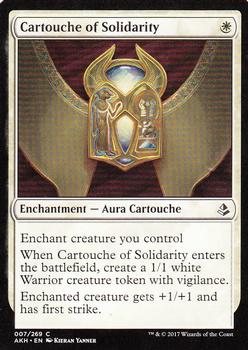 2017 Magic the Gathering Amonkhet #7 Cartouche of Solidarity Front