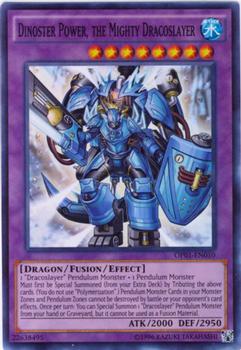 2016 Yu-Gi-Oh! Breakers of Shadow English #BOSH-EN046 Dinoster Power, the Mighty Dracoslayer Front
