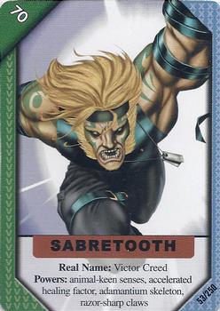 2001 Marvel Recharge CCG - Inaugural Edition #53 Sabretooth Front