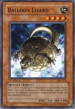 2004 Yu-Gi-Oh! Invasion of Chaos 1st Edition #IOC-072 Balloon Lizard Front