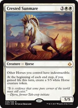 2017 Magic the Gathering Hour of Devastation #6 Crested Sunmare Front