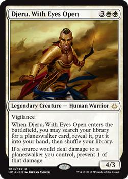 2017 Magic the Gathering Hour of Devastation #10 Djeru, With Eyes Open Front