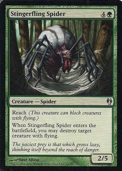 2012 Magic the Gathering Duel Decks: Izzet vs Golgari #61 Stingerfling Spider Front