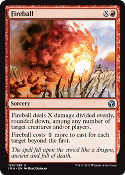 2017 Magic the Gathering Iconic Masters #128 Fireball Front